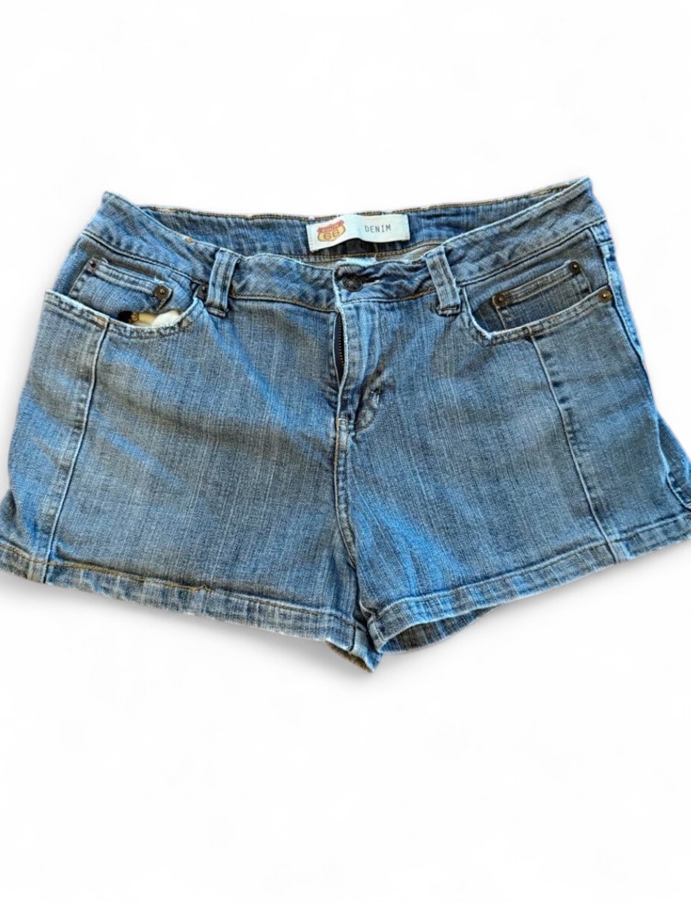 Route 66 Women's Light Blue Denim Jean Shorts